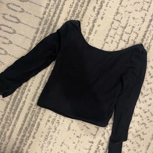 Black Crop, open lace back